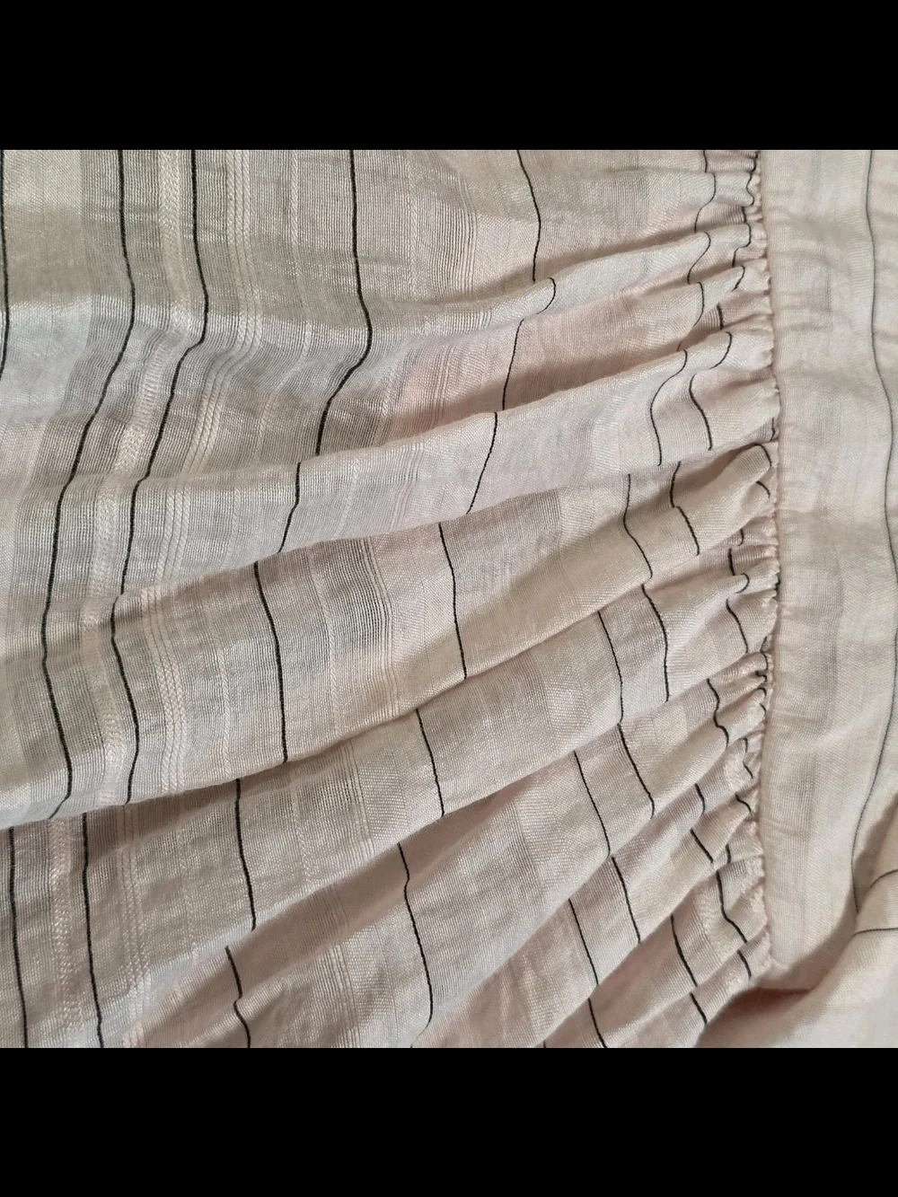 Light Pink Striped Flutter Sleeve Women’s Top